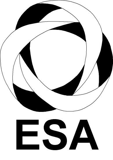 ESA logo bw with label2